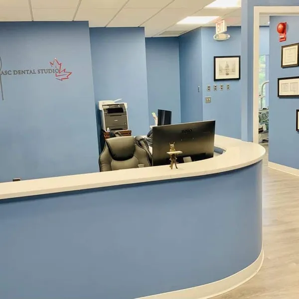 Front desk at MASC Dental Studio in Washington, DC